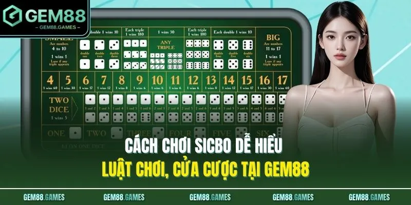 Cách Chơi Sicbo Dễ Hiểu - Luật Chơi, Cửa Cược Tại GEM88