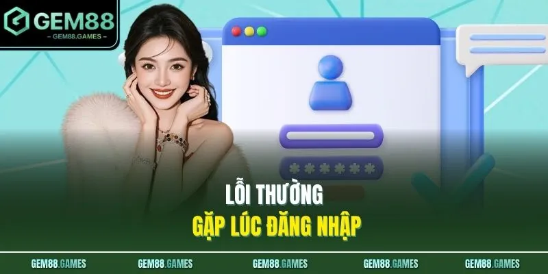 Lỗi thường gặp lúc đăng nhập